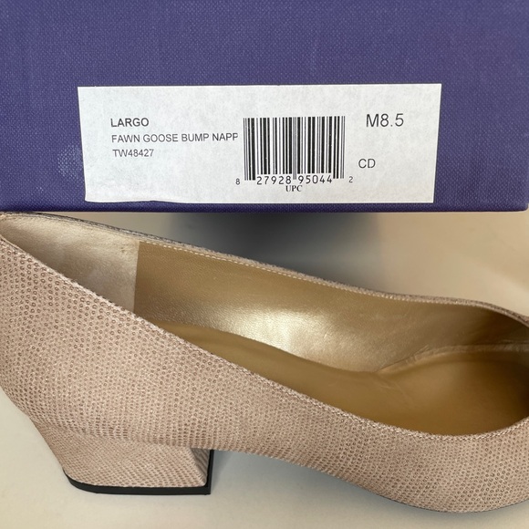 Stuart Weitzman Fawn Goose Bump Heels 8.5M - Picture 10 of 10